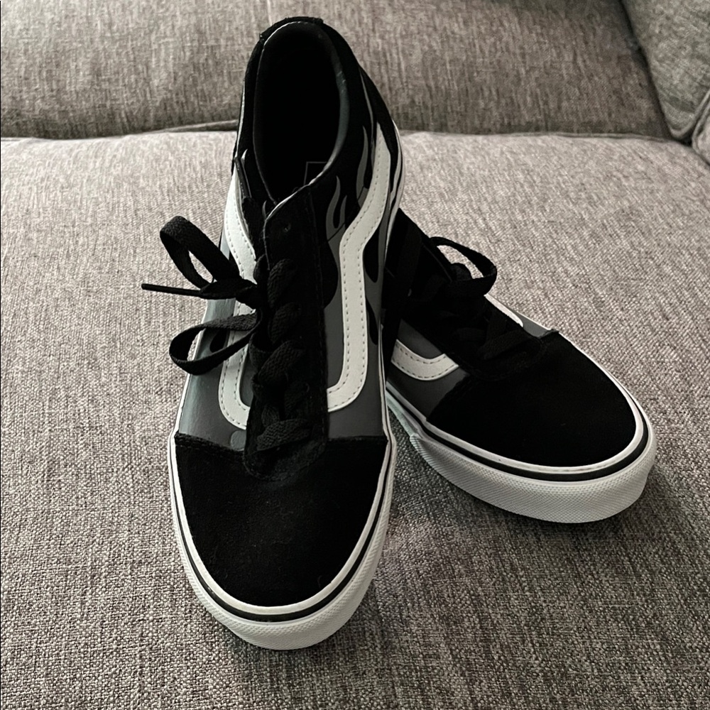 Vans Black and White Skate Shoes